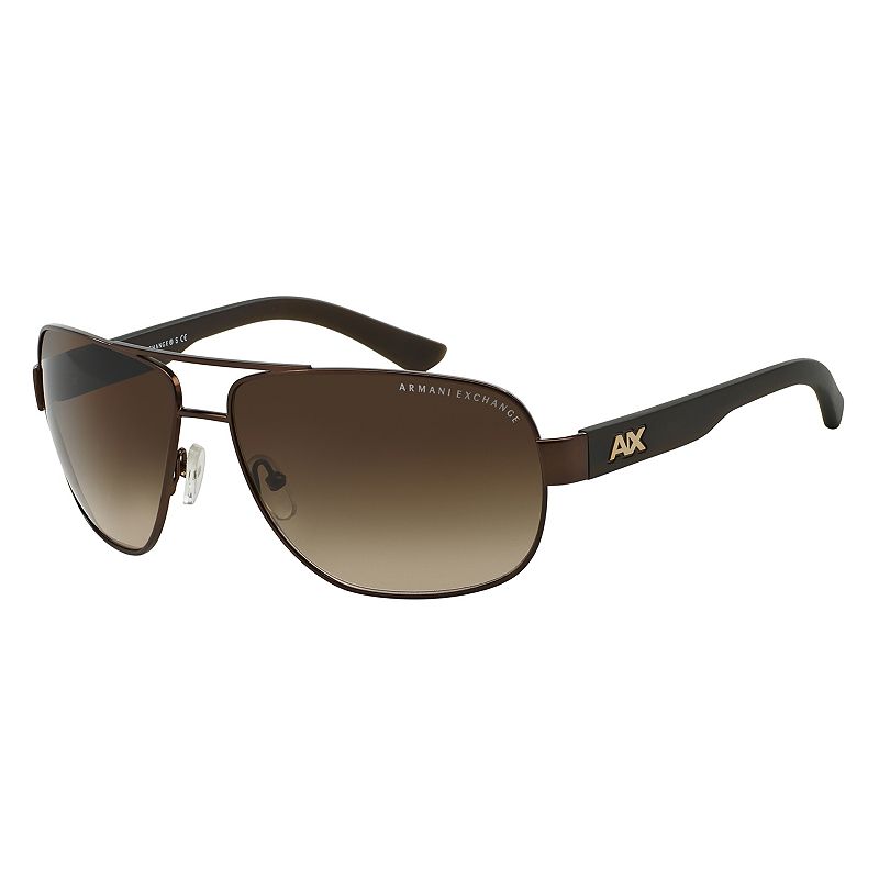 upc number 8053672283464 is associated  with Emporio Armani AX Armani Exchange 64mm Oversize Aviator Sunglasses in Dk Brown at Nordstrom