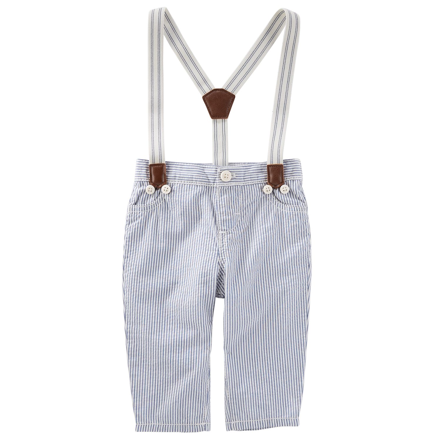 baby white pants with suspenders