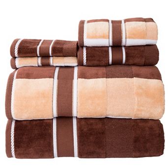 Portsmouth Home Oakville Velour 6 pc Bath Towel Set