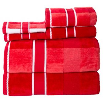 Portsmouth Home Oakville Velour 6 pc Bath Towel Set
