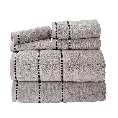 Portsmouth Home Quick Dry 6 piece Bath Towel Set