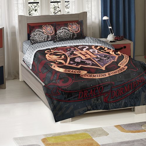 Harry Potter Draco Dormiens School Motto Comforter Set Kohl S