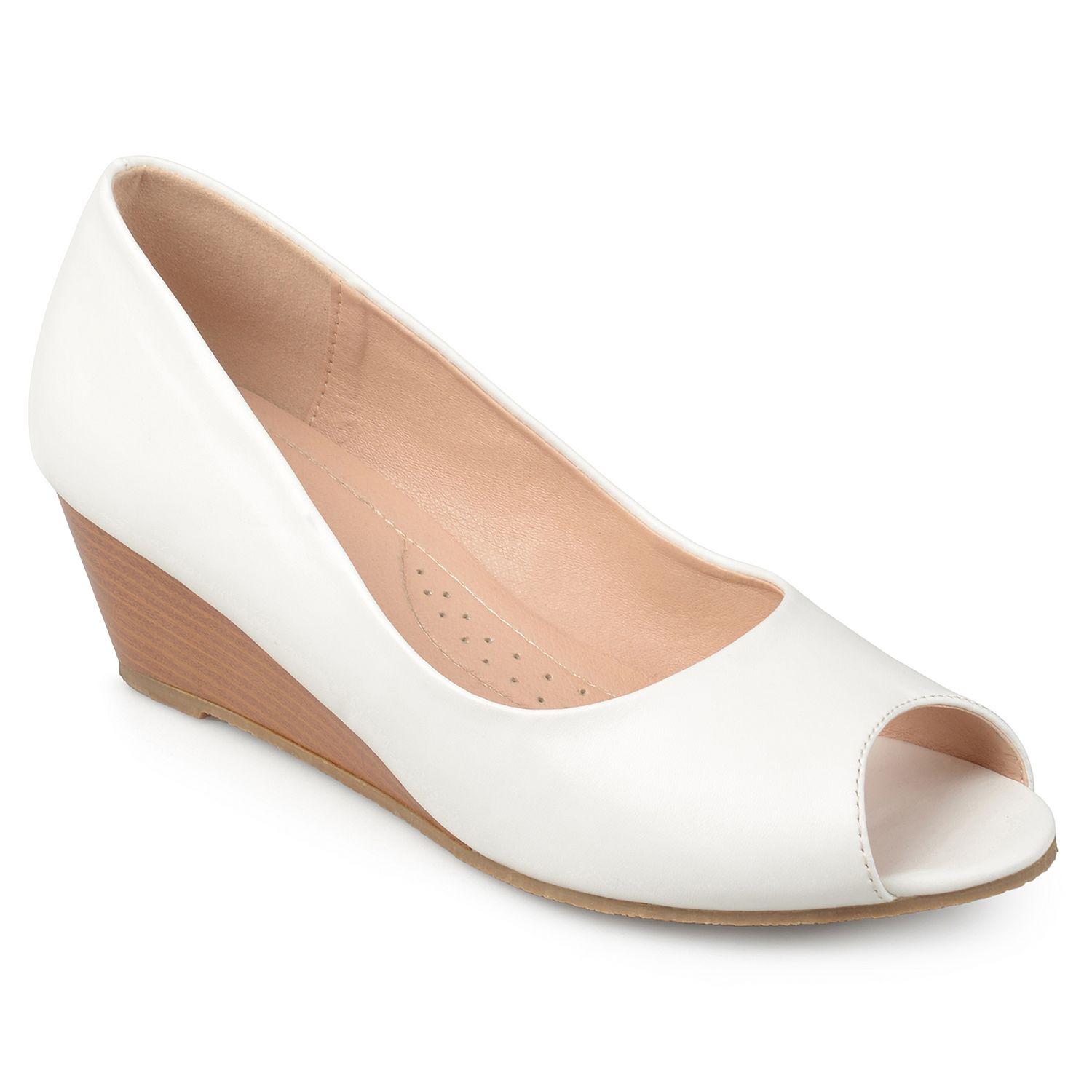 womens white wedge shoes