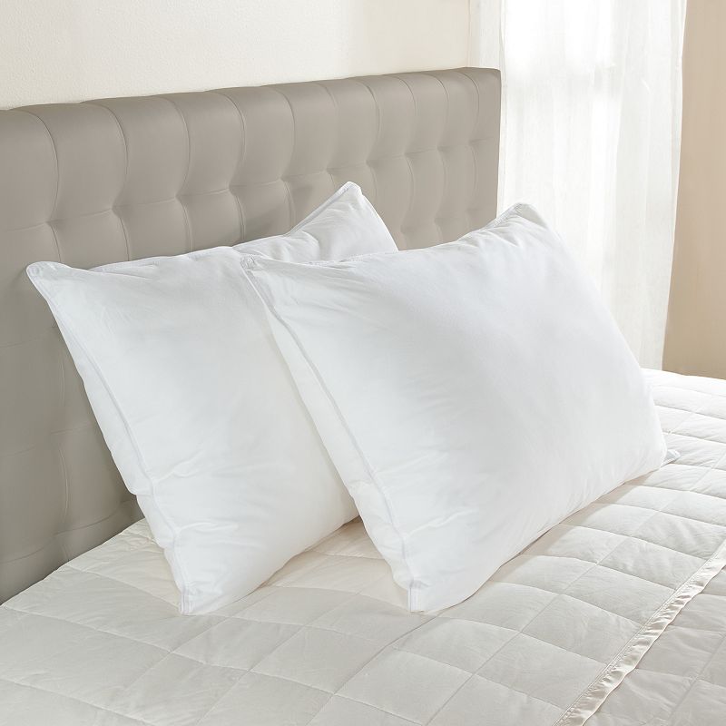 Downlite Medium EnviroLoft Down Alternative Pillow, White, King