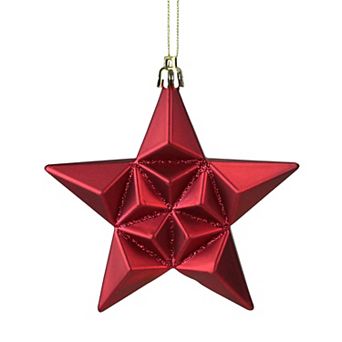 12 pc Shatterproof Star 5-inch Christmas Ornaments Set