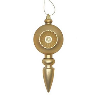 Shatterproof Retro Matte Finial Christmas Ornament 4 pc Set