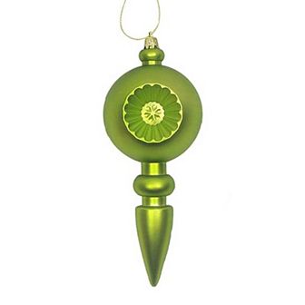 Shatterproof Retro Matte Finial Christmas Ornament 4 pc Set