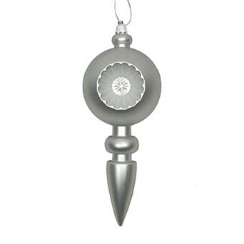 Shatterproof Retro Matte Finial Christmas Ornament 4 pc Set