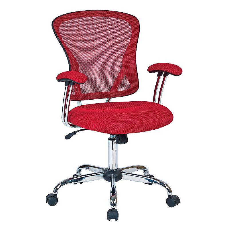 17590185 OSP Home Furnishings Juliana Task Desk Chair, Red sku 17590185