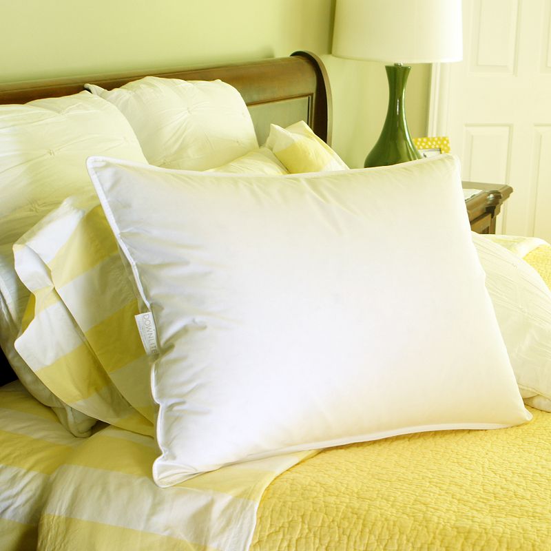 Downlite Firm Density White Goose Down Hotel Pillow, Standard