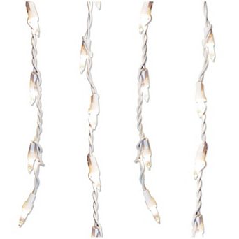 Clear 300 ct White Wire Twinkle Icicle Mini Christmas Lights