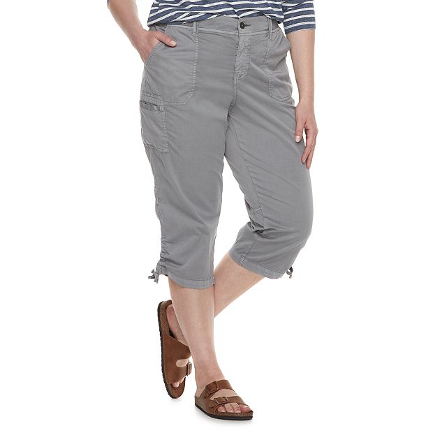 Sonoma Gray Capri Pants for Women