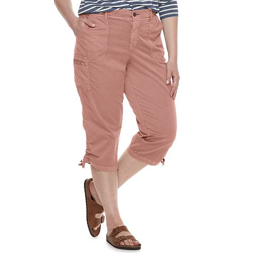 Plus Size SONOMA Goods for Life® Utility Capri Pants