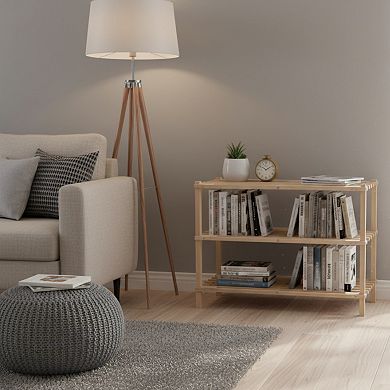 Portsmouth Home Wood 3-Tier Space Saver Shoe Rack