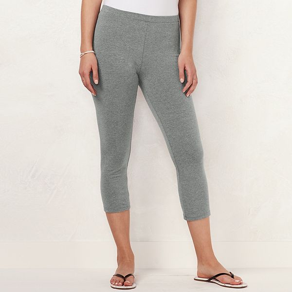 LC Lauren Conrad Marled Gray Leggings Size M - 68% off