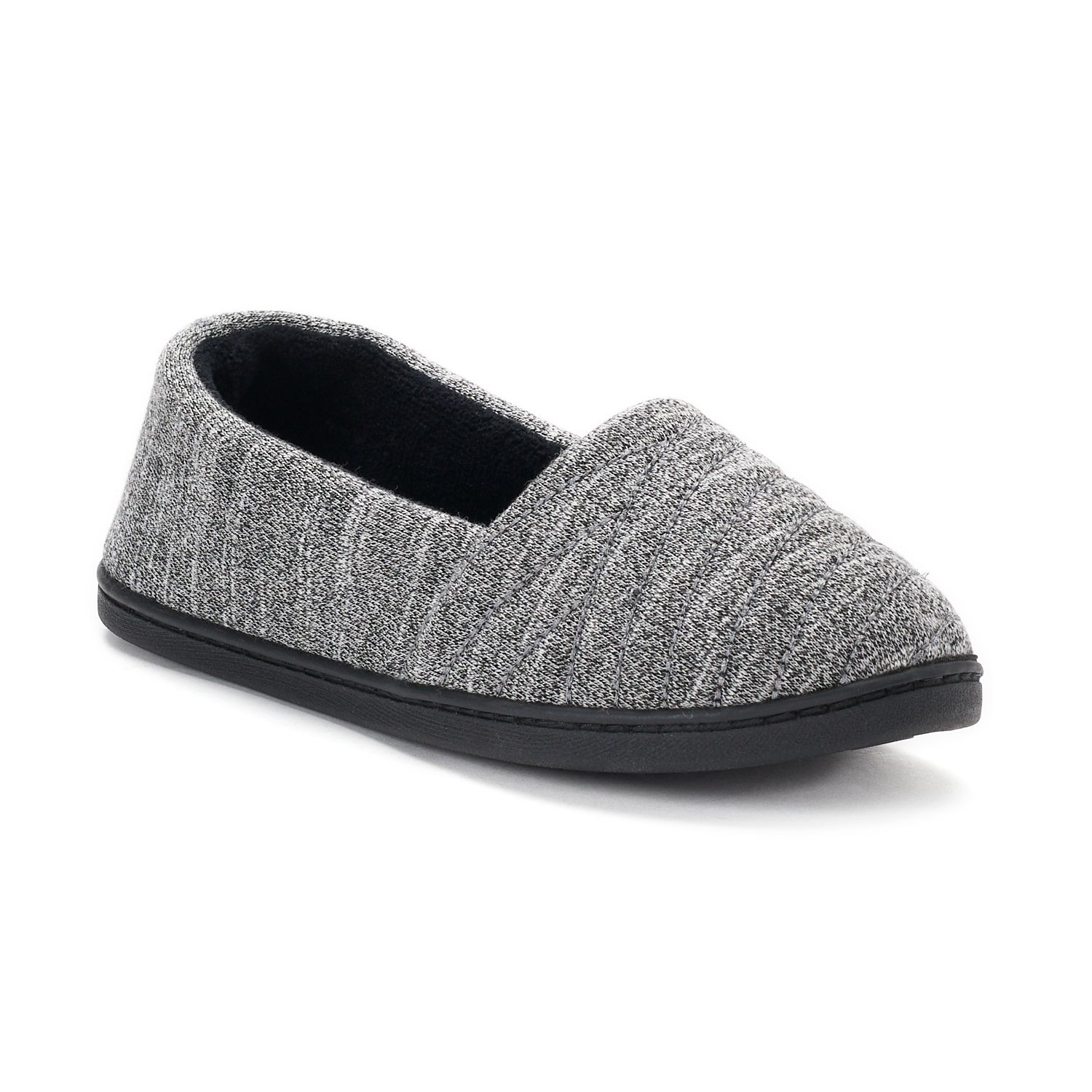 isotoner andrea space knit slippers
