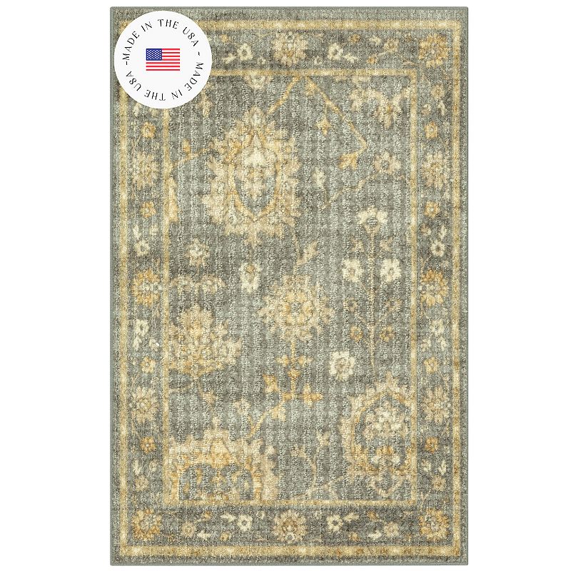 Sonoma Goods For Life Windsor Distressed Area & Washable Throw Rug, Grey, 7X10 Ft