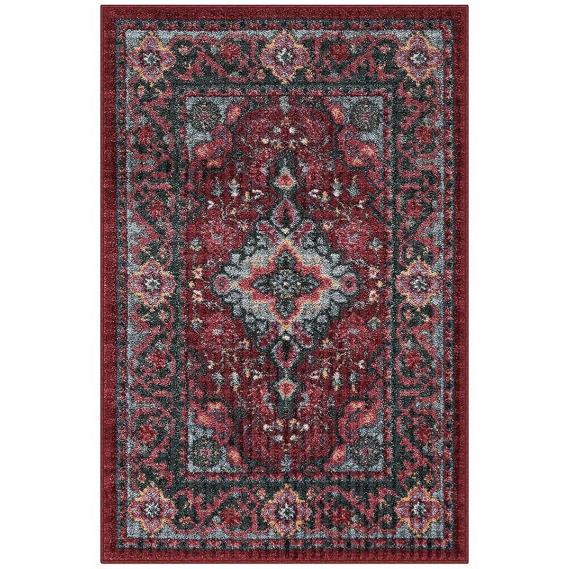 Sonoma Goods For Life® Windsor Distressed & Washable Rug, Red 32”x20” 