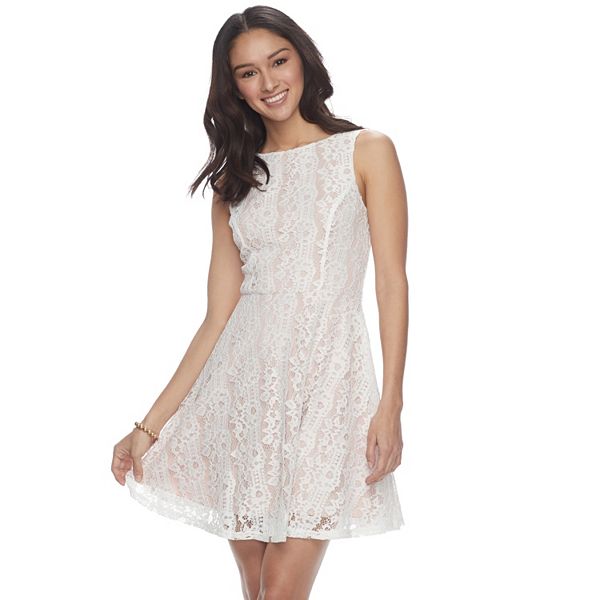 Juniors Speechless Lace Skater Dress