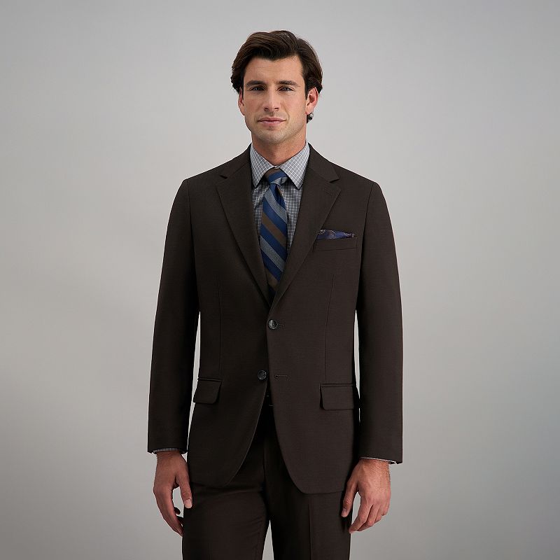 Men's J.M. Haggar Premium Tailored-Fit Stretch Suit Jacket, Size: 38 - Regular, Brown