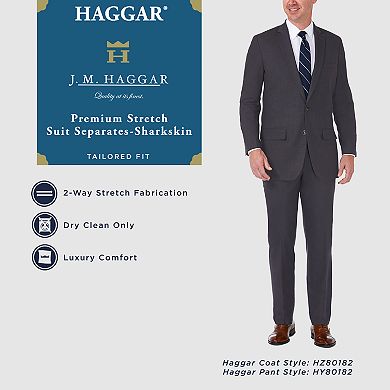 Men's J.M. Haggar Premium Tailored-Fit Stretch Flat-Front Suit Pants
