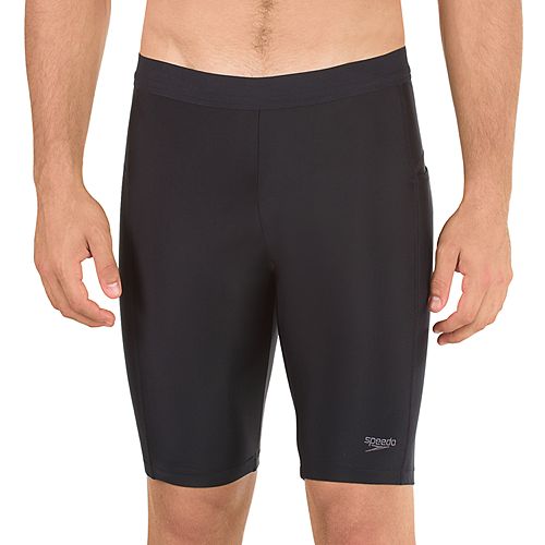 Download Men's Speedo Solid Jammer Long Swim Shorts
