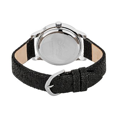 Disney's Mickey & Minnie Mouse Women's Crystal Leather Watch