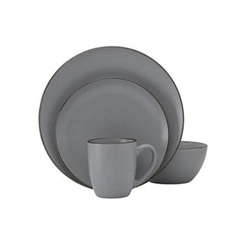 Gourmet Basics Juliana Gray Speckling 16 pc Dinnerware Set