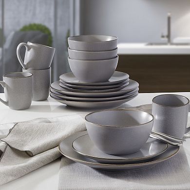 Gourmet Basics Juliana Gray Speckling 16-pc. Dinnerware Set