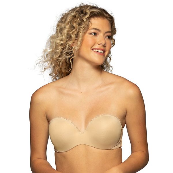 Womens Push up Strapless Clear Back Backless Nude Bras 32A