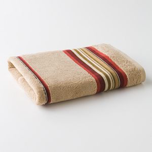 Madison Red Striped Bath Towel