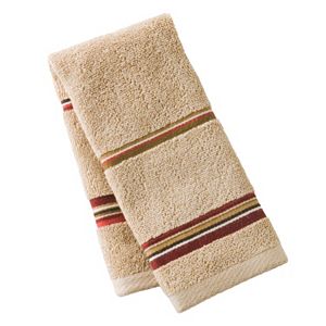 Madison Red Striped Fingertip Towel