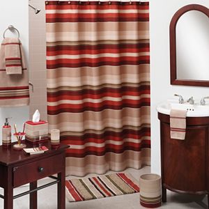 Madison Striped Fabric Shower Curtain