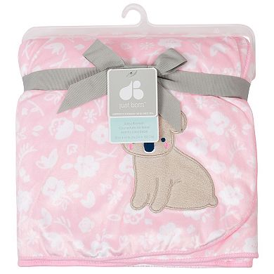 Just Born Pink Plush Blanket