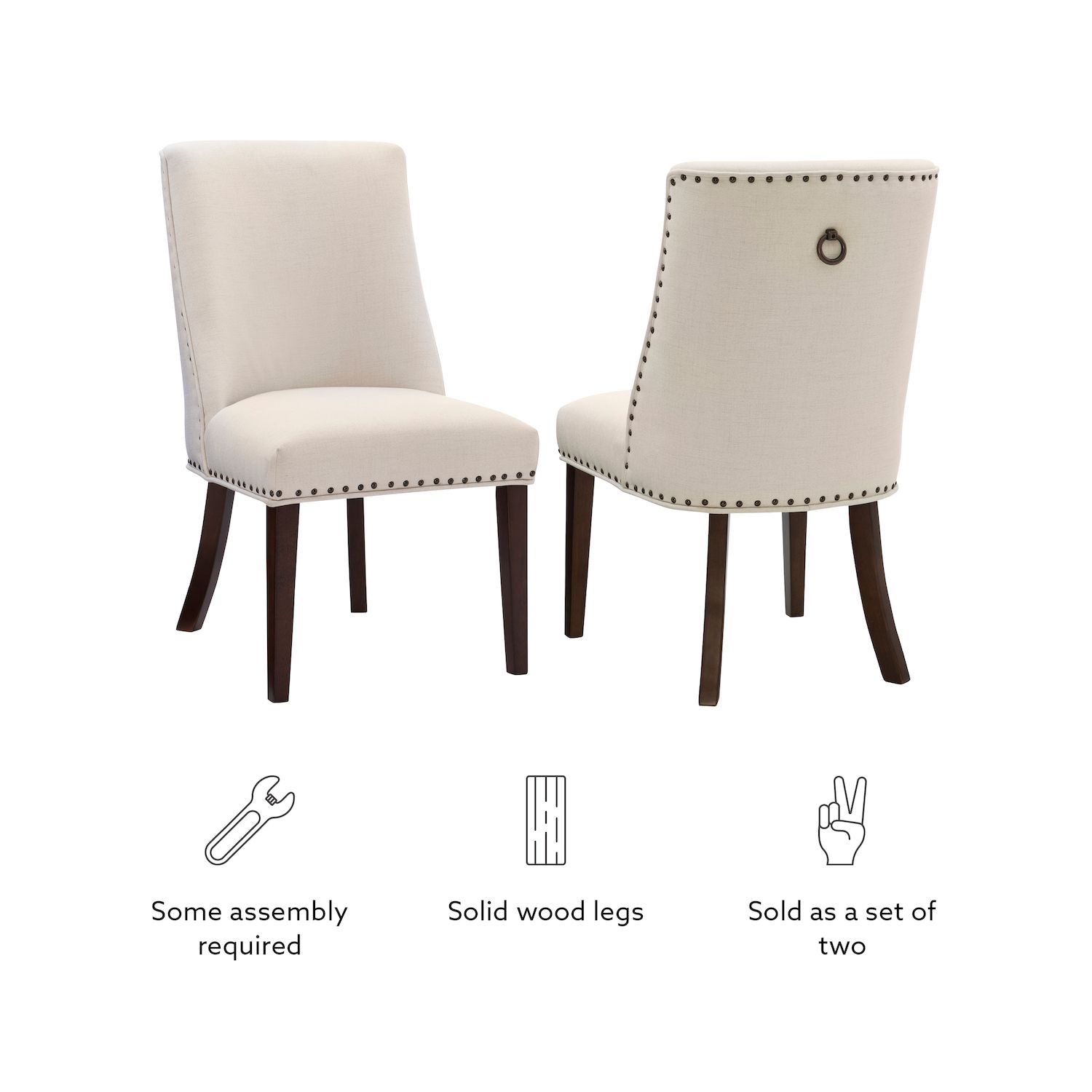 Linon Adler Dining Chair - Thumbnail 4