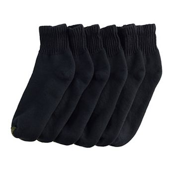 Men's GOLDTOE® 6-Pack Extended Size Athletic Cushioned Cotton Quarter Socks