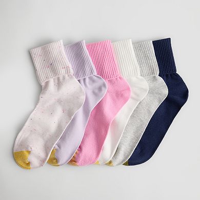 Women's GOLDTOE® 6-pack Turn-Cuff Socks