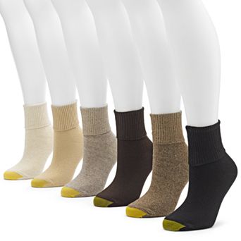 Women's GOLDTOE® 6-pack Turn-Cuff Socks