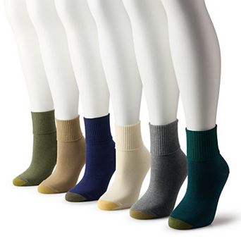 Women's GOLDTOE® 6-pack Turn-Cuff Socks