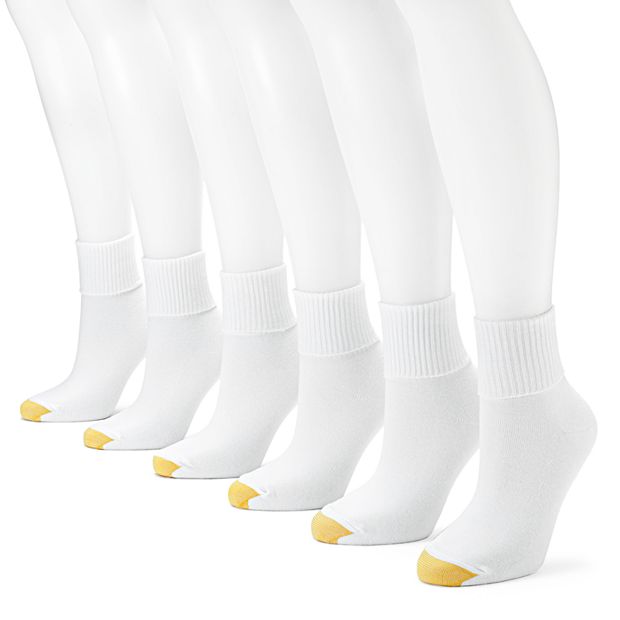 高い信頼 厚い信頼 Women's GOLDTOE® 6-pack Turn-Cuff Socks Clothing