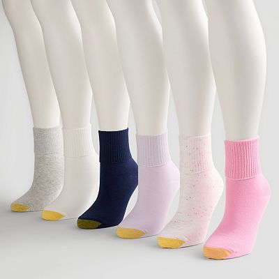 Women's GOLDTOE 6-pack Turn-Cuff Socks