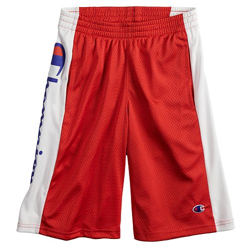 red champion sweat shorts