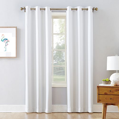The Big One® Room Darkening 2-pack James Solid Stripe Window Curtain
