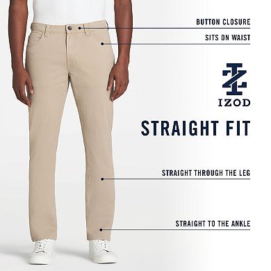 Men's IZOD Saltwater Straight-Fit 5-Pocket Stretch Chino Pants