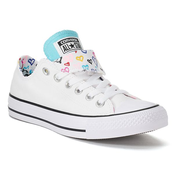 Women's Converse Chuck Taylor All Star Double Tongue Heart Print Sneakers