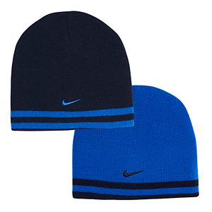 Boys Nike Reversible Striped Beanie Hat!