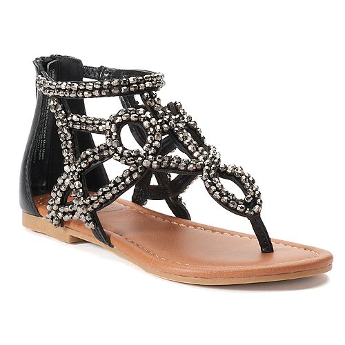 SO® Festive Girls' Gladiator Sandals