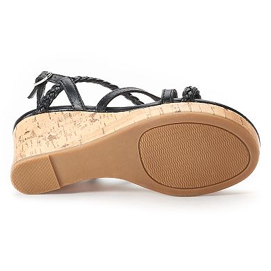 SO® Lion Tamer Girls' Wedge Sandals