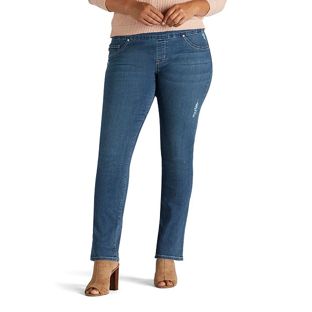 Kohls lee pull on jeans online