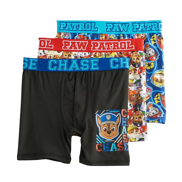 PAW Patrol, Boys Underwear, 3 Pack Boxer Briefs (Little Boys & Big Boys) 